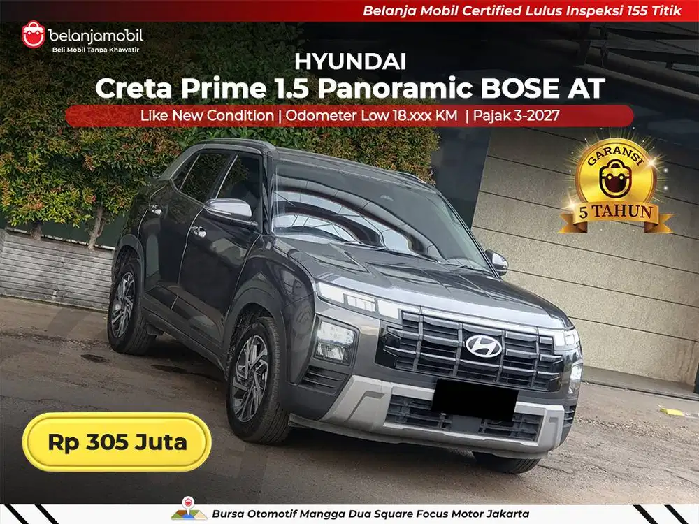 [ GARANSI 5THN ] Hyundai Creta Prime 1,5 Panoramic BOSE 2024/2025/2026