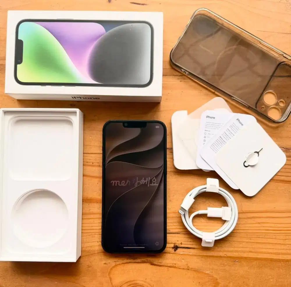 Iphone 14 128GB IBOX Mulus Like New, Fullset, IMEI & Icloud aman