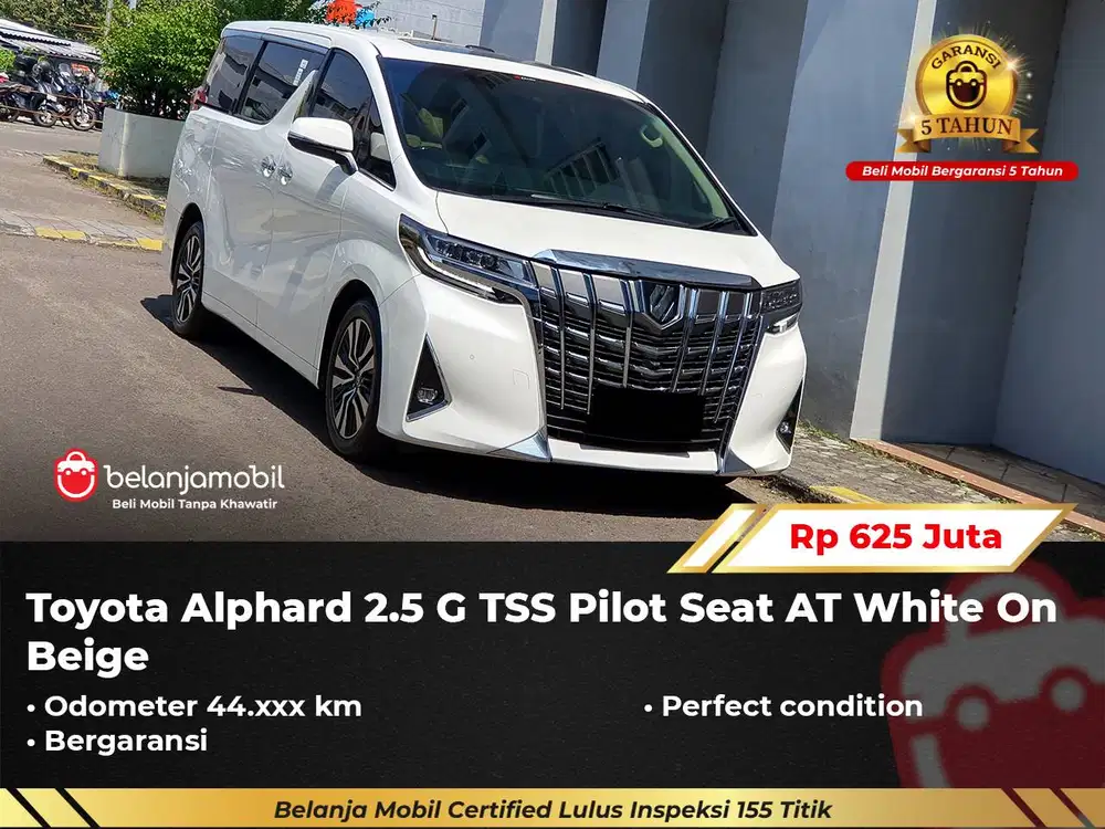[ GARANSI 5THN ] Toyota Alphard 2.5 G ATPM TSS AT 2020/2021/2022