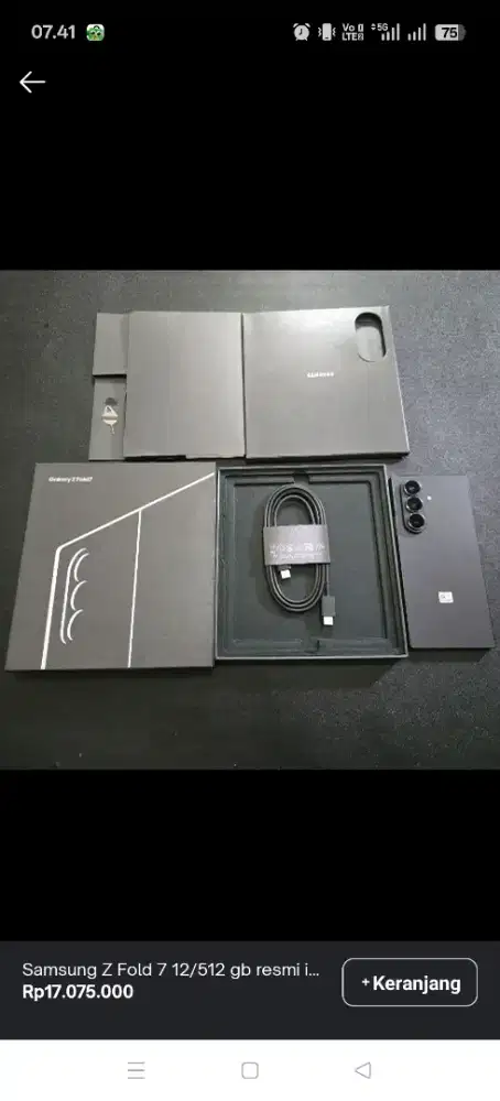 Samsung Z Fold 7 Jet Black 256GB