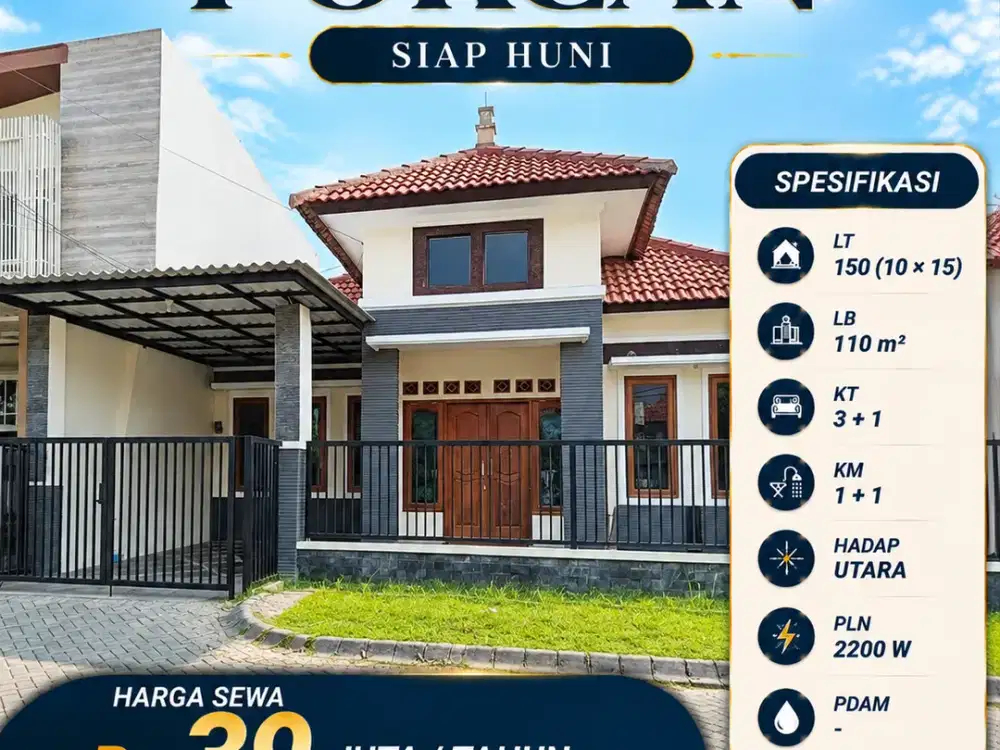Rumah Pokcan, Siap Huni Hdp utara PLN 2200