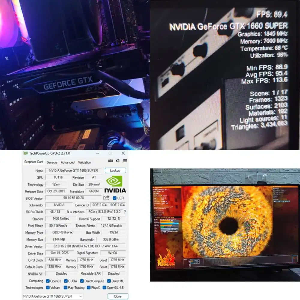 VGA GTX 1660 SUPER 6GB GDDR6 192-bit Gainward Ghost nVIDIA GeForce