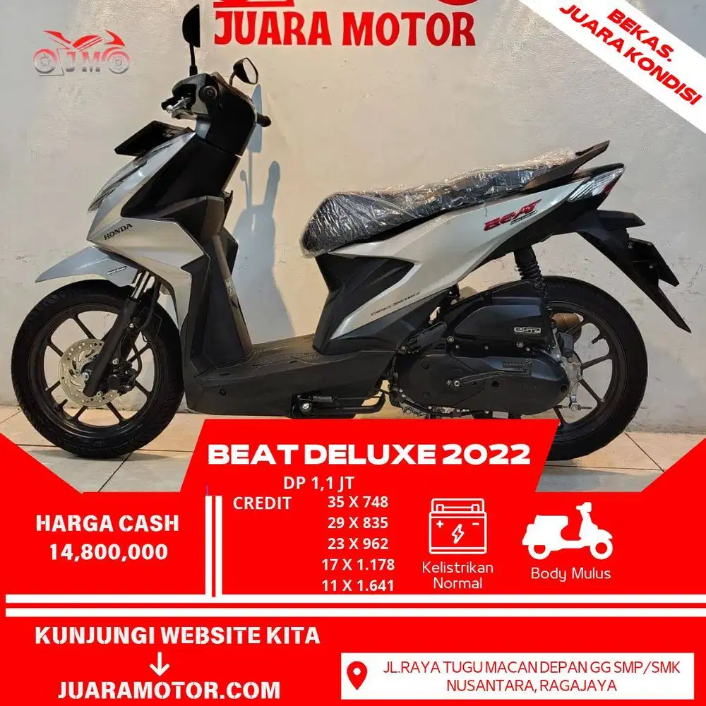 HONDA BEAT DELUXE 2022 PAJAK PANJANG BISA TUKAR TAMBAH DAN KREDIT
