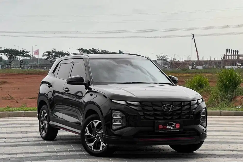 low km! Hyundai Creta 1.5 Prime Sunroof Panoramic AT Matic 2023 Hitam