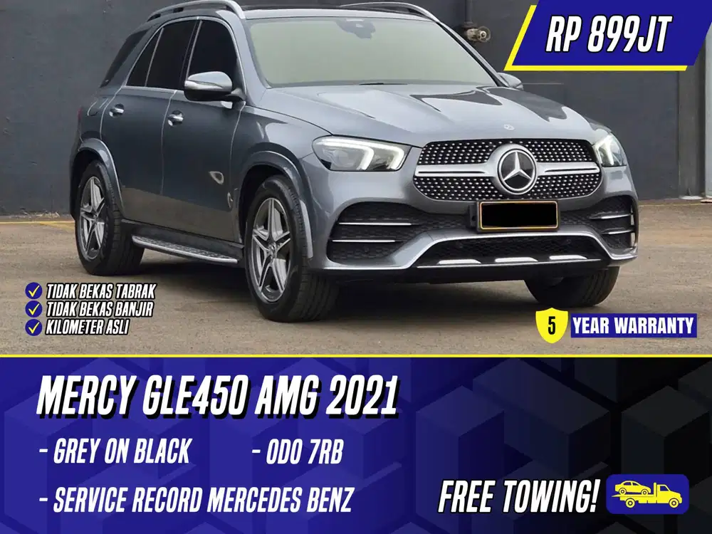 Mercedes Benz GLE450 AMG 2021 Grey on Black Abu-abu Abu Mercy GLE 450