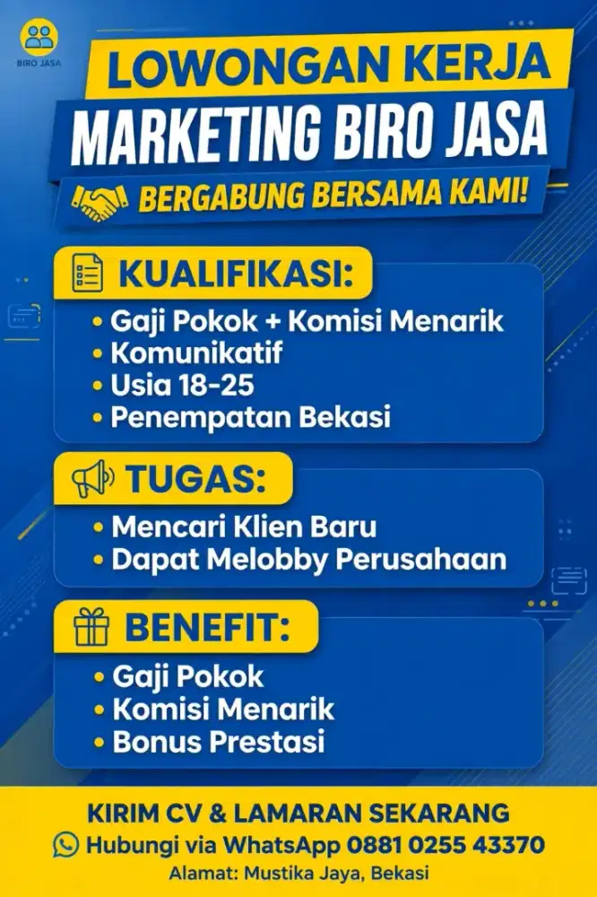 Lowongan kerja Sales