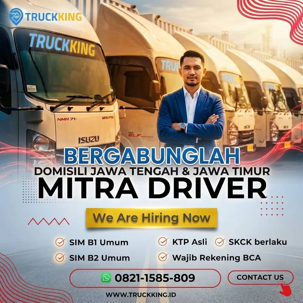 DIBUTUHKAN DRIVER SIM B1UMUM S/D B2 UMUM