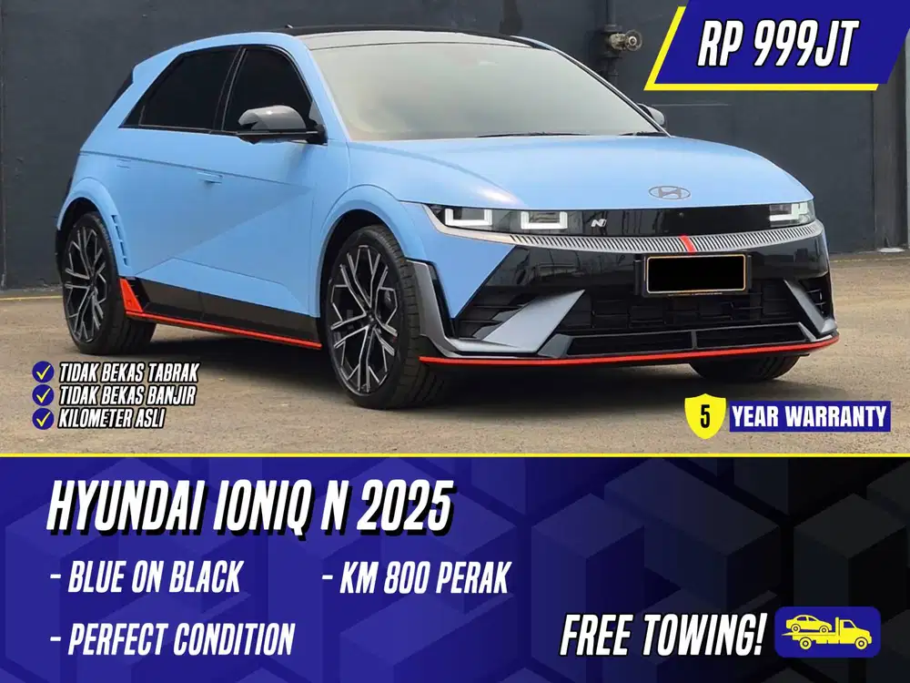 Hyundai Ioniq N 2025 Blue on Black Biru 5 Ioniq5 Listrik EV Electric