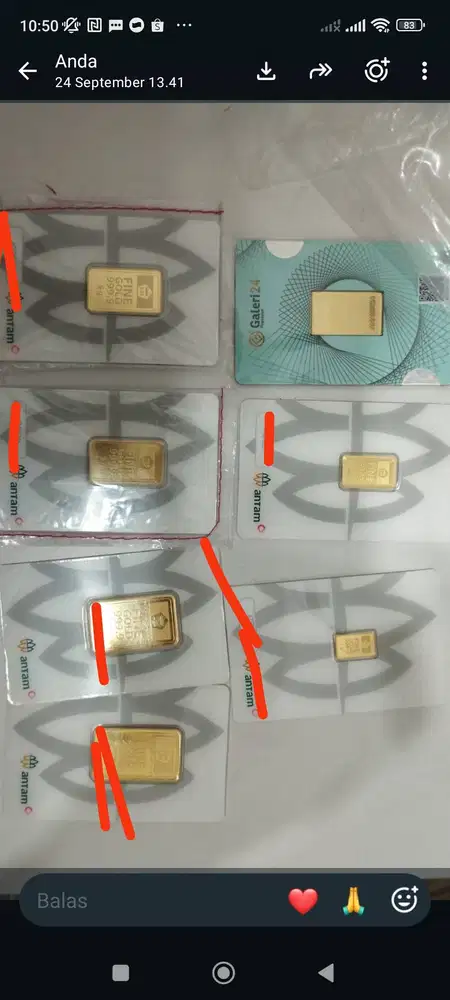 Logam Mulia antam dan galeri 24