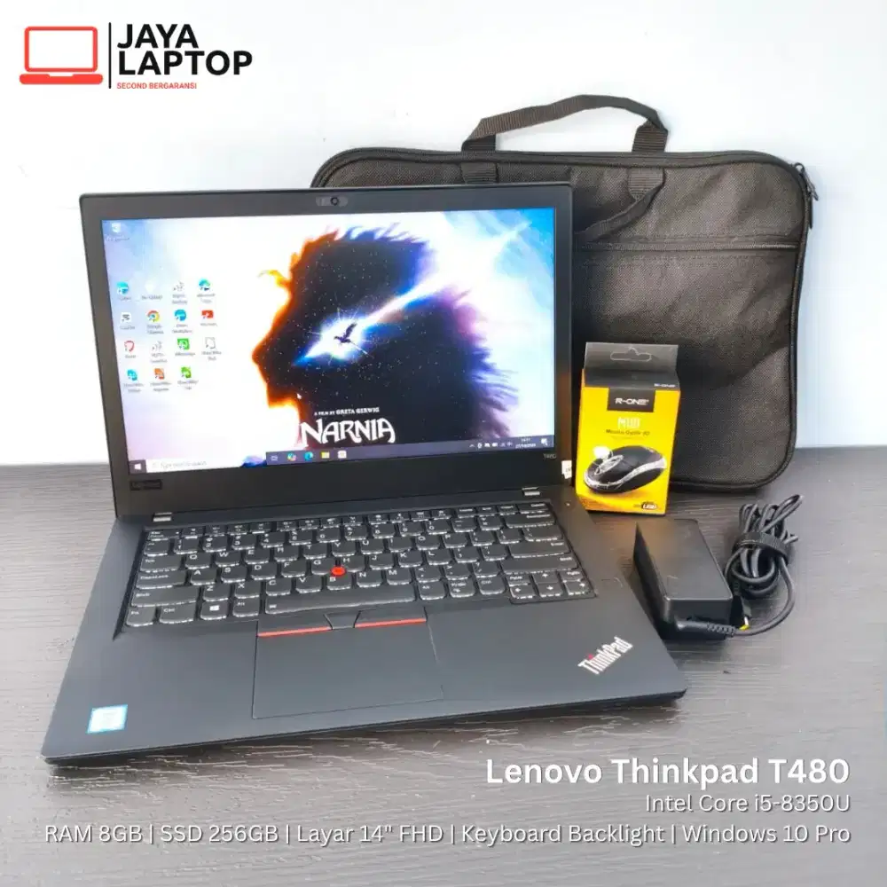 Lenovo Thinkpad T480 i5 Gen 8 RAM 8GB SSD 256GB Laptop Second Bekas