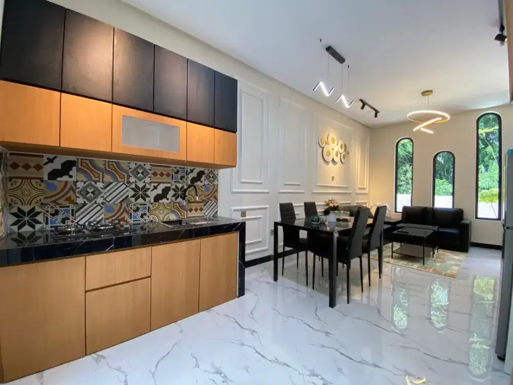 RUMAH BARU DESAIN EROPA MODERN DI JALAN KALIURANG KM 9 SLEMAN! FULL FURNISHED, HARGA 739 JUTAAN SAJA
