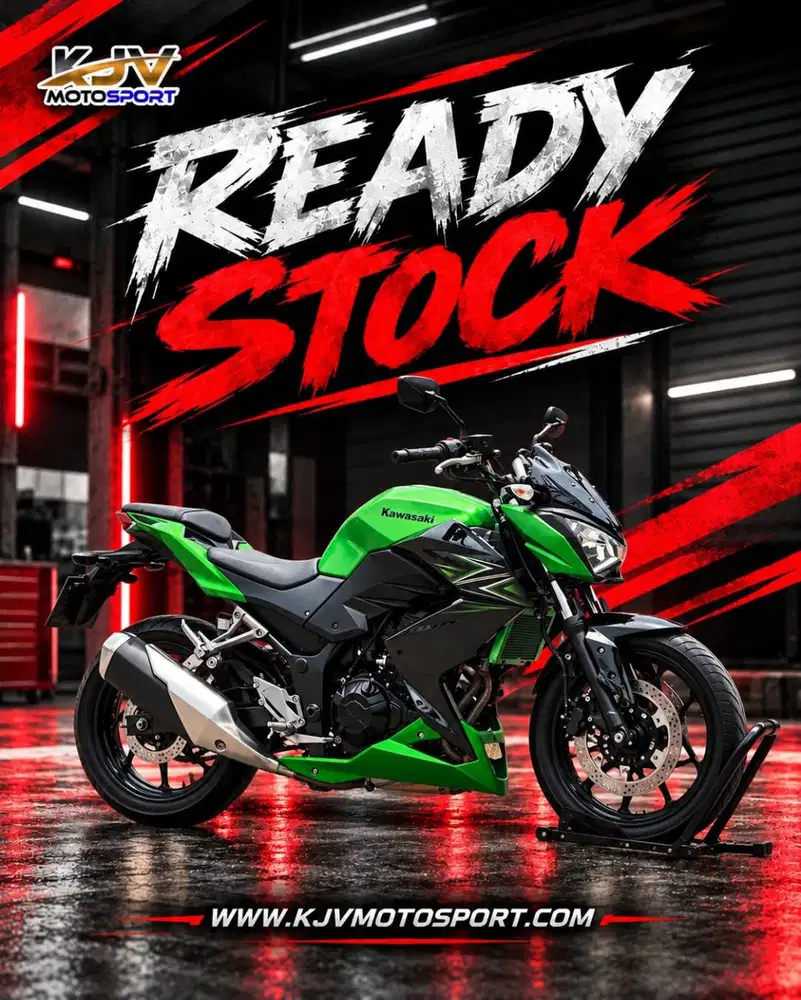 KAWASAKI Z250 FI 2016 HIJAU PAJAK PANJANG SIAP GAS JAUH