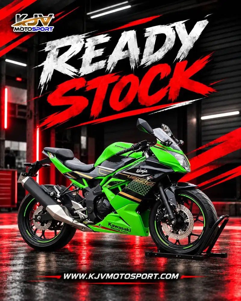 KAWASAKI NINJA MONO 250 SL 2021 HIJAU KM LOW PAJAK ON SIAP TOURING