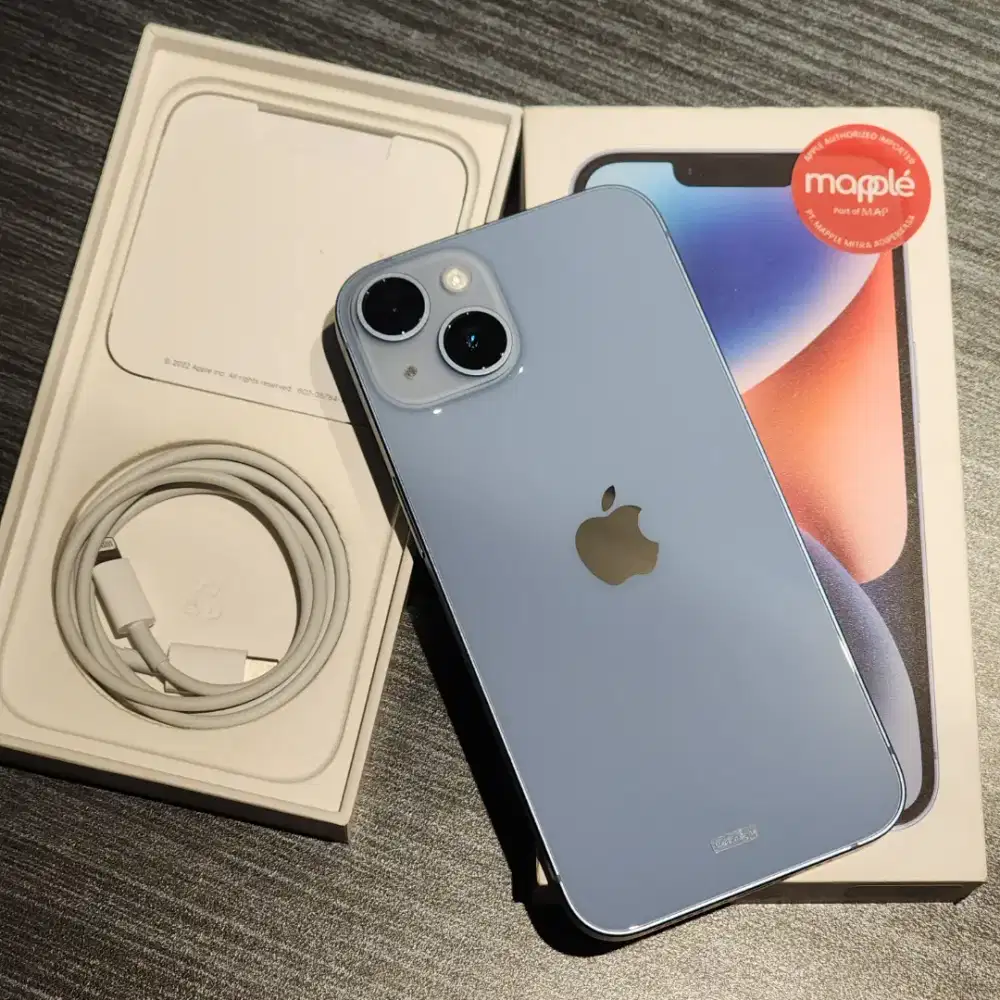 Iphone 14 128GB Biru Resmi Digimap Maret 2027