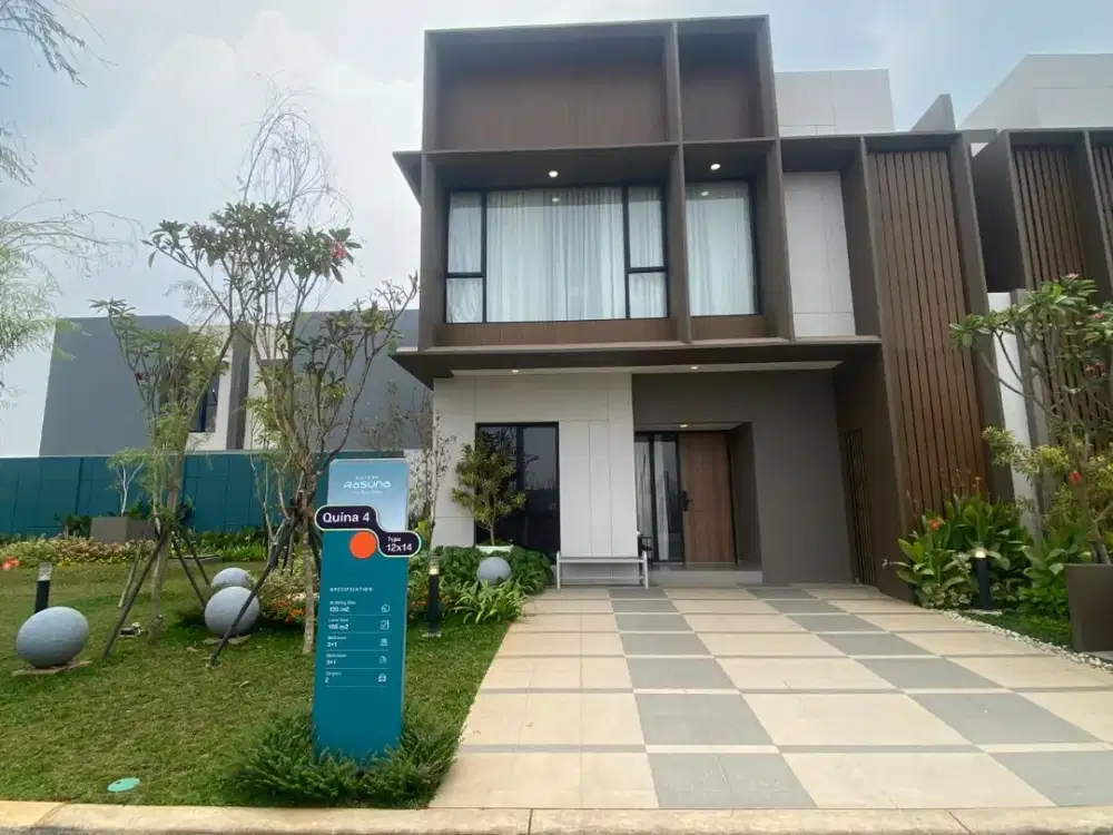 QUINA 4 RYIL SUTERA RASUNA, RUMAH LEGA DI TANAH 166 M²