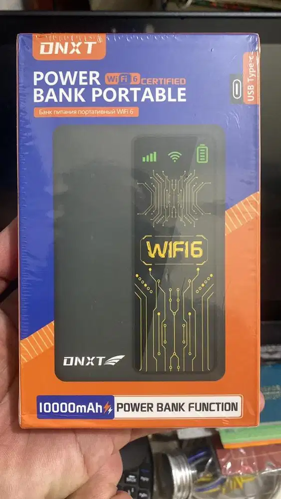 2 IN 1 Router LTE Portabel Nirkabel 4G Modem WiFi Power Bank 10000mAh