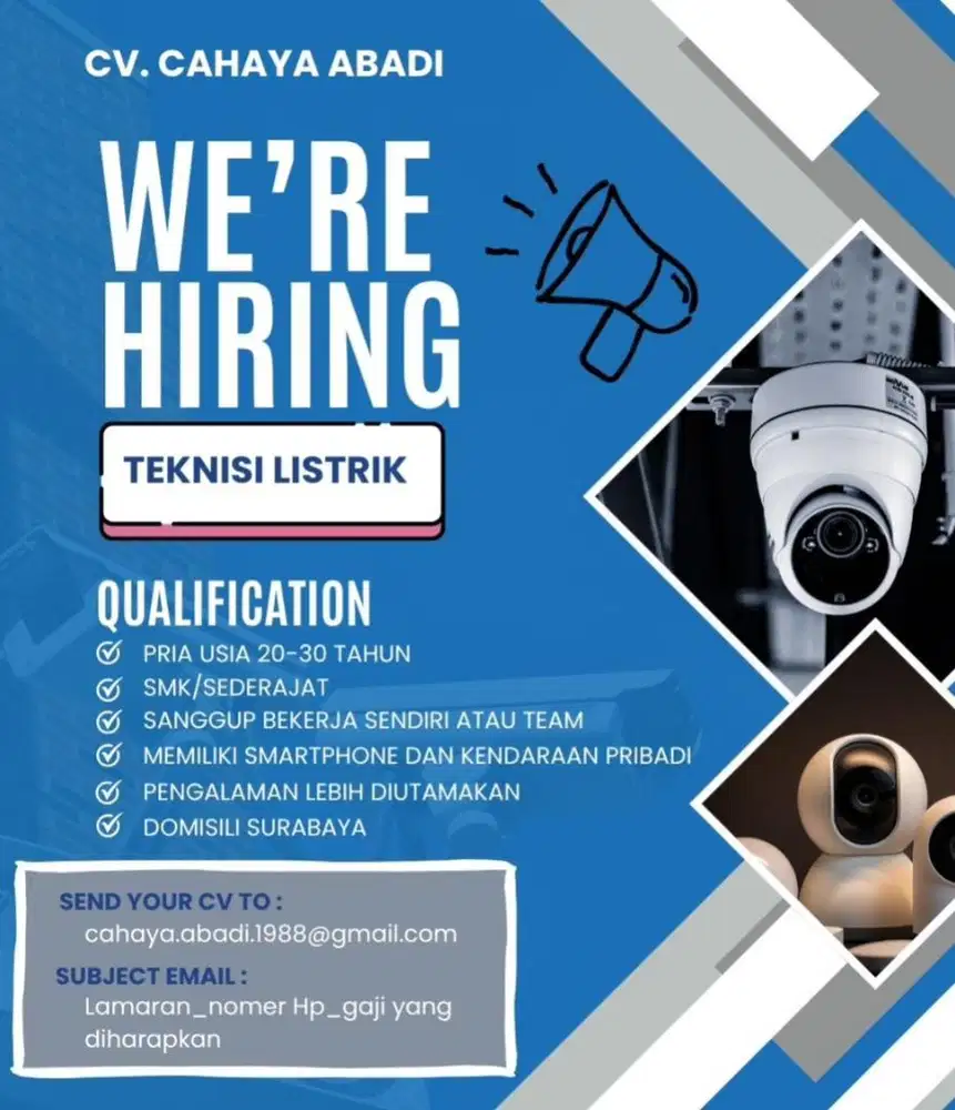 Loker Teknisi / Serabutan