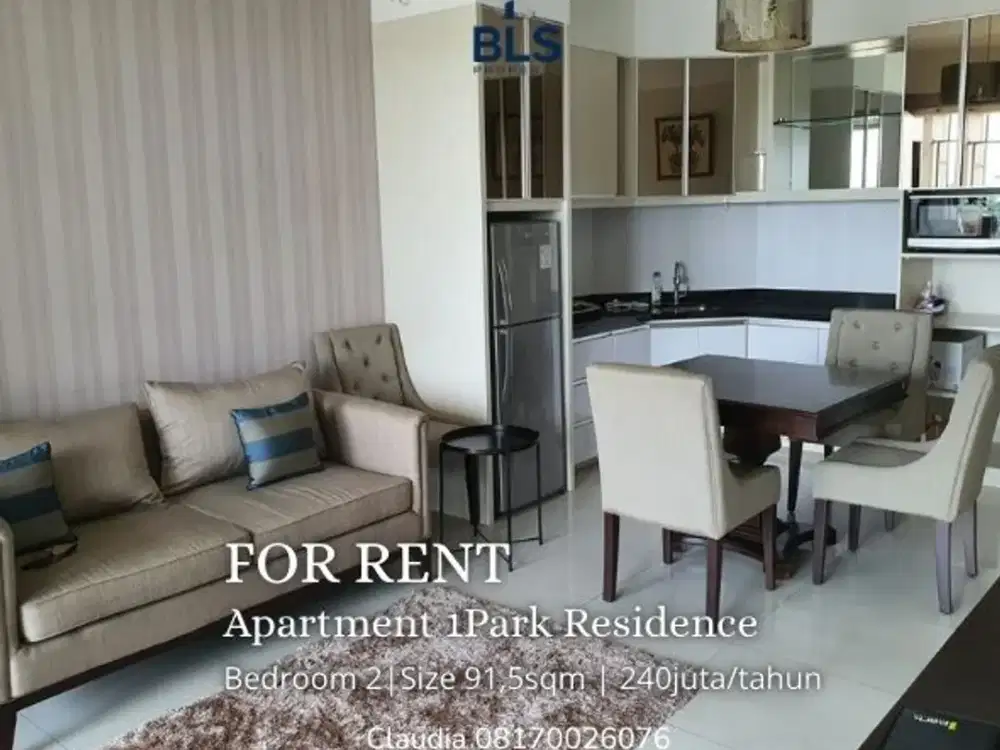 FOR RENT Apartment 1Park Residence 2BR