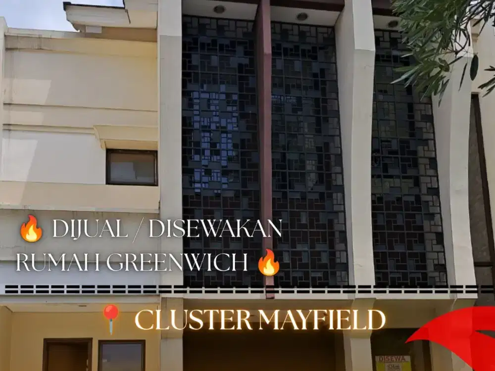 Dijual Rumah 2 Lantai Greenwich – Cluster Mayfield, BSD