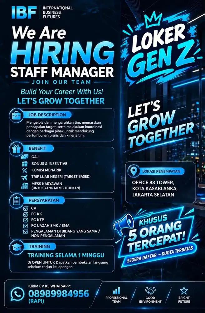 Staff Office 88, Jakarta Selatan