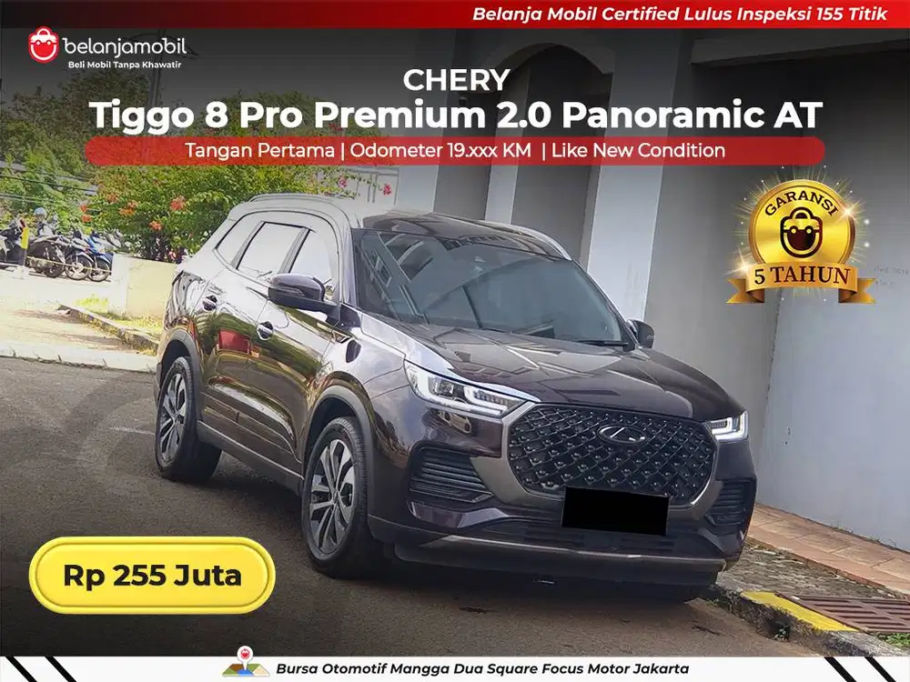 [GARANSI 5THN] Chery Tiggo 8 Pro Premium 2.0 Panoramic 2022/2023/2024