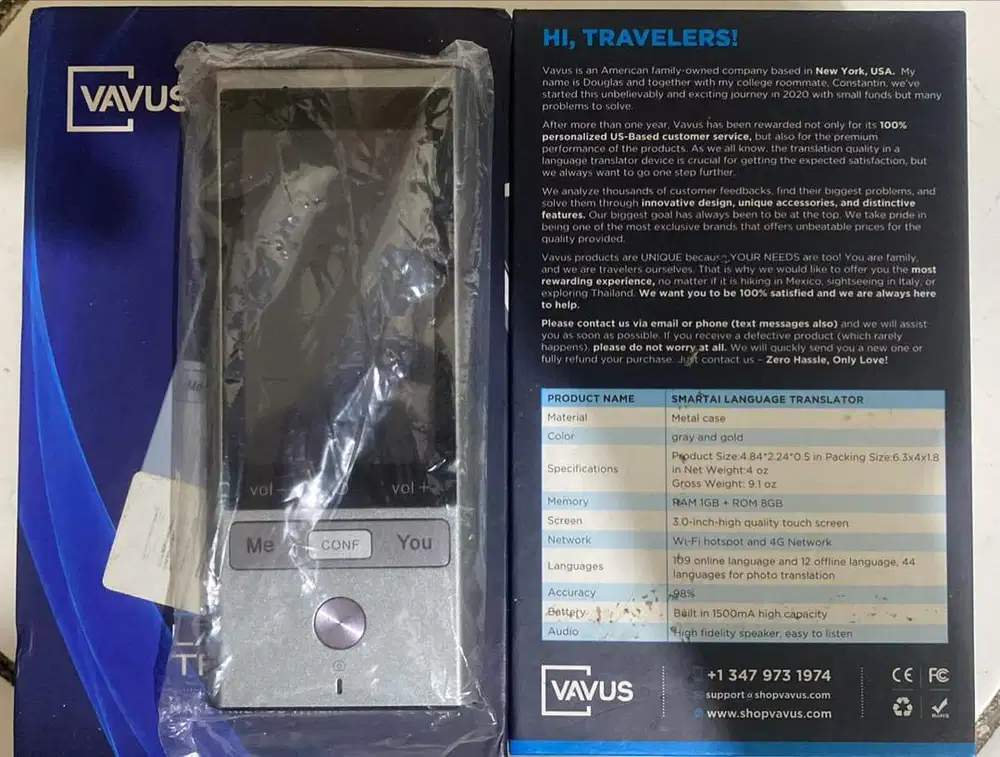 VAVUS Languange Translator WIFI dan 4G