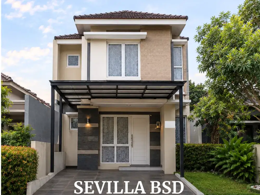 RUMAH 2 LANTAI CLUSTER SEVILLA BSD