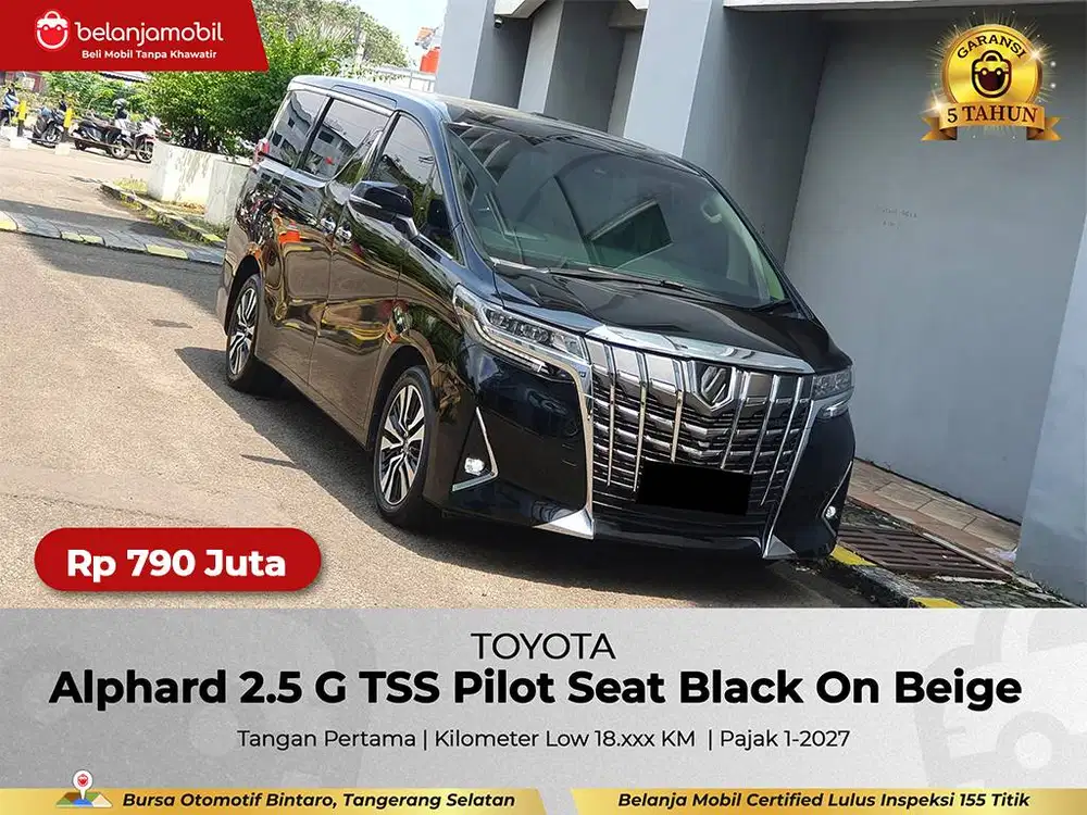[ GARANSI 5THN LOW KM ] Toyota Alphard G TSS Pilot Seat 2022/2023/2024