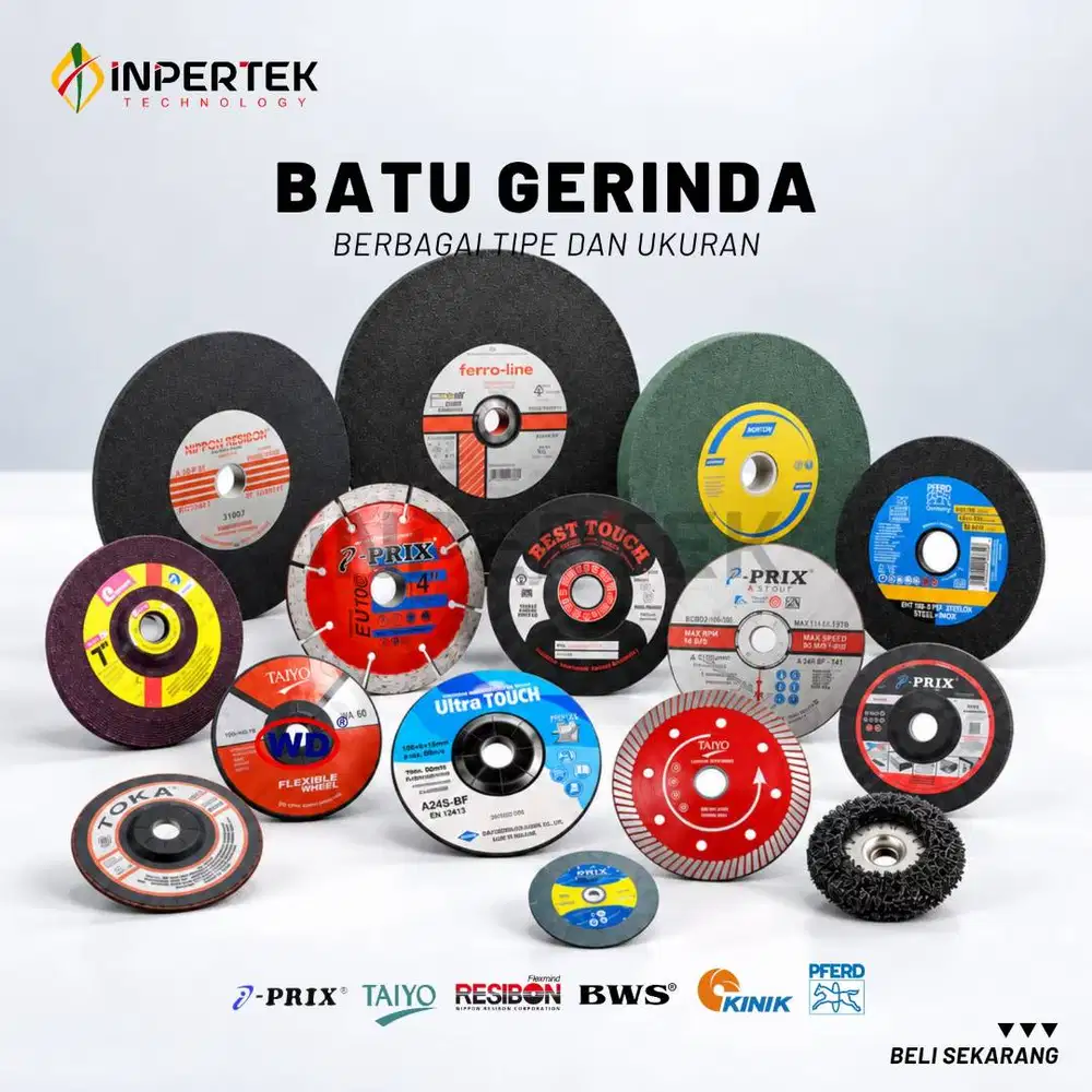 Batu Gerinda Potong dan Asah Besi untuk Bengkel Industri