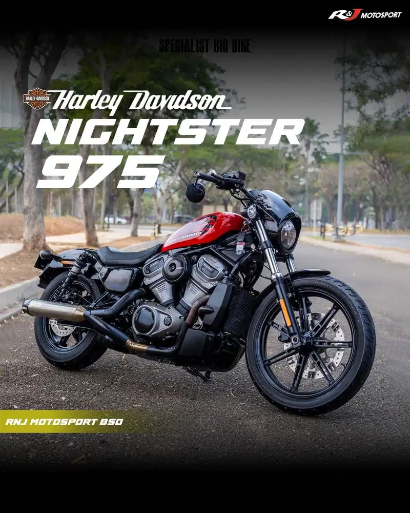 Harley Davidson Nightster 975 Nik 2022 Warna Merah KM 1.000an