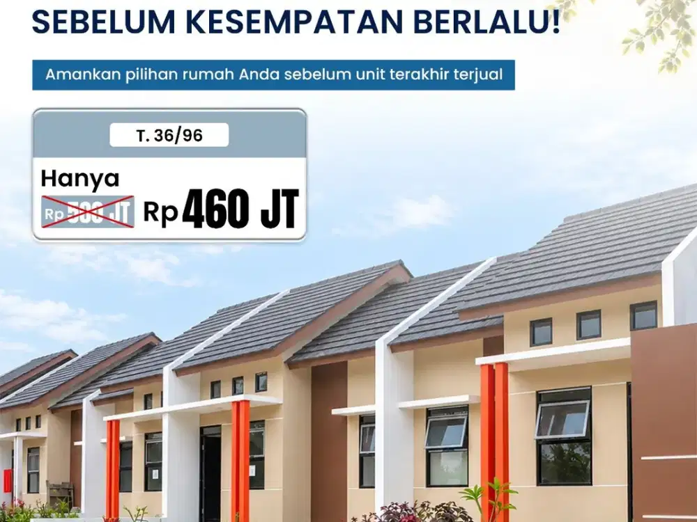 Last Stock Rumah Minimalis 2KT SHM Siap Huni - Edelweiss @Parken
