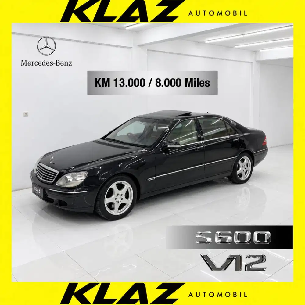 KOLEKTOR ITEM LANGKA KM 13.000 W220 S600 The Last V12 N/A CBU Ful Opt