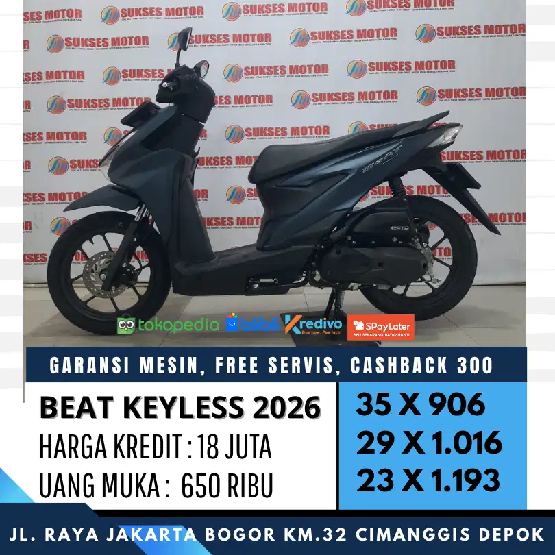 BEAT DELUXE KEYLESS 2026 DP 600 PROSES CEPAT UNIT MULUS BERGARANSI
