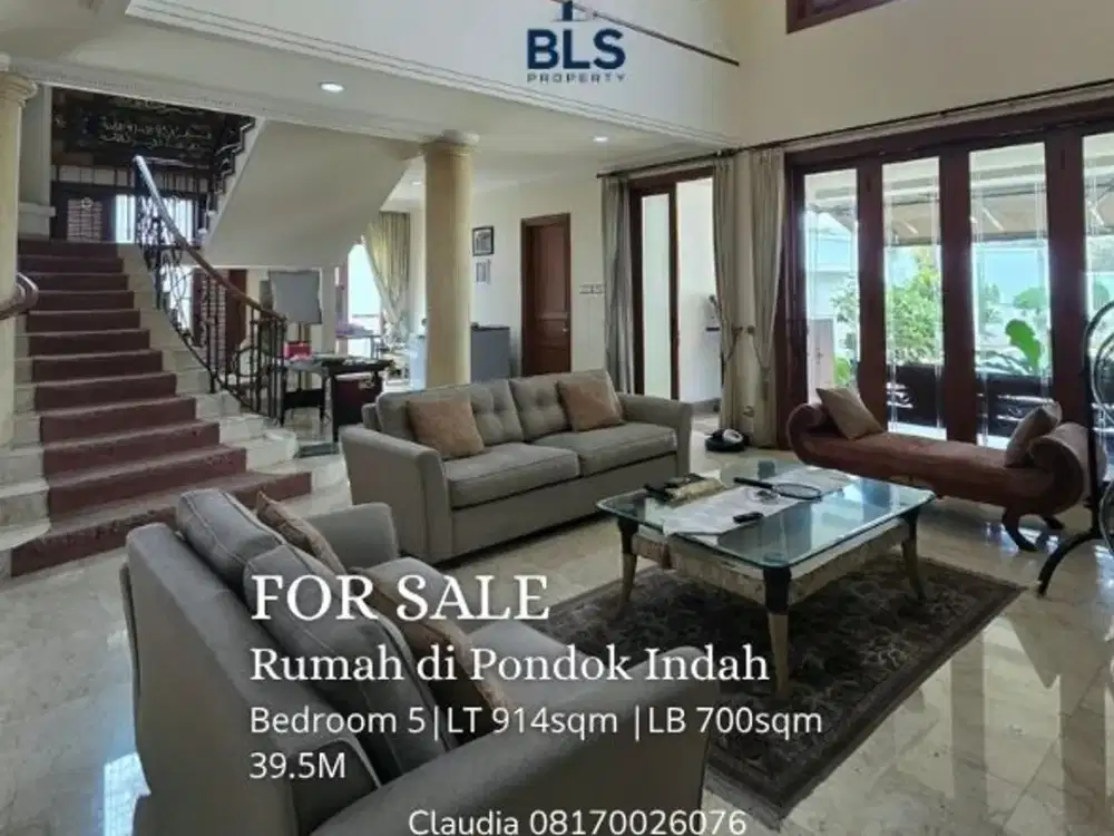 FOR SALE Rumah Pondok Indah Siap Huni