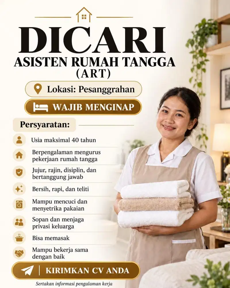 DIBUTUHKAN SEGERA ART