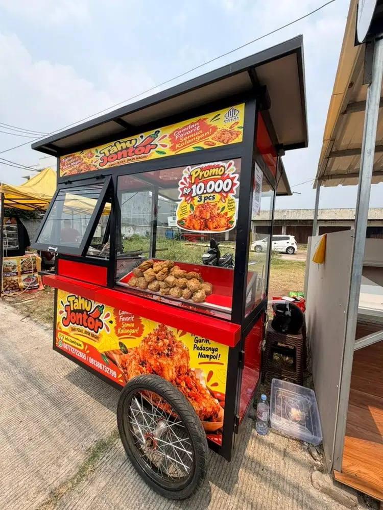 Gerobak gorengan baru 1 bulan