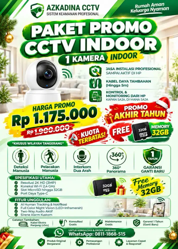 CCTV Promo Akhir Tahun. Kuota terbatas