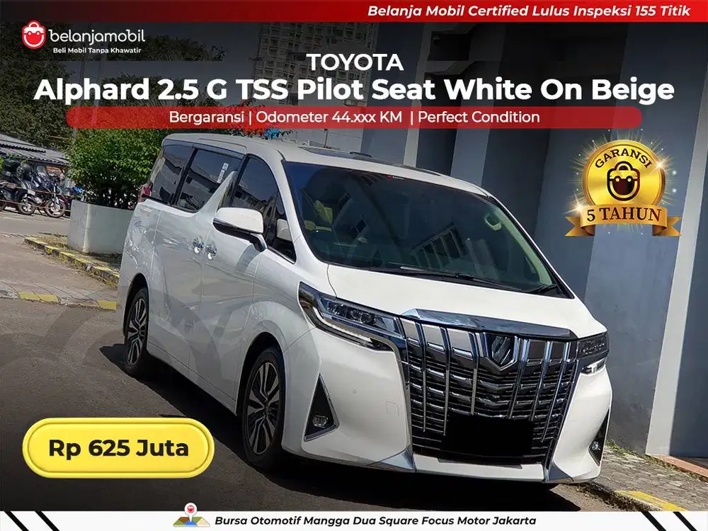 [ GARANSI 5THN ] Toyota Alphard 2.5 G ATPM TSS AT 2020/2021/2022