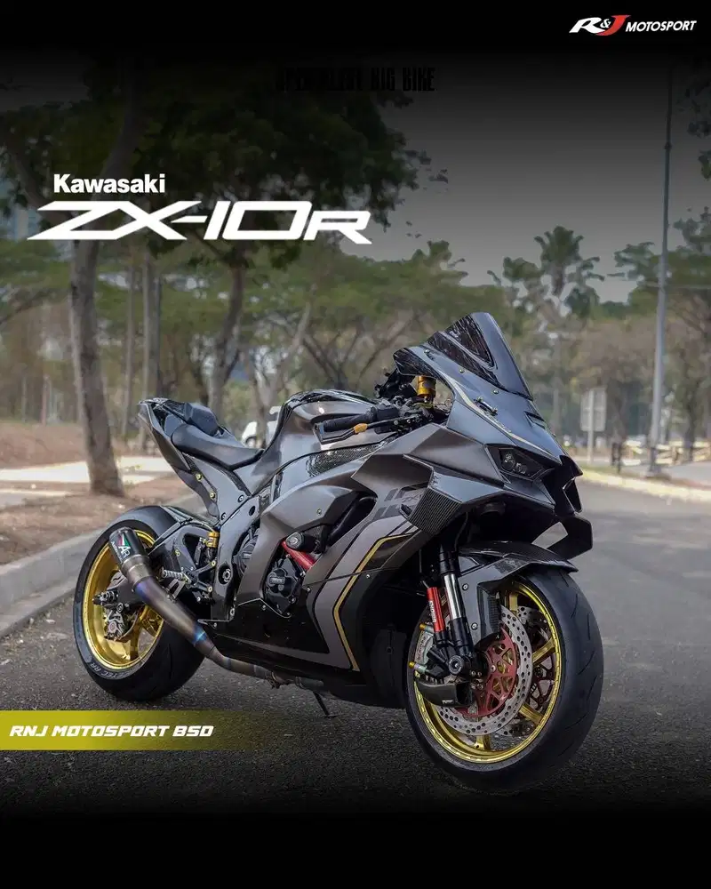 Kawasaki ZX10R ZX 10 R ZX636 Nik 2022 KM 8.000an Knalpot Austin Racing