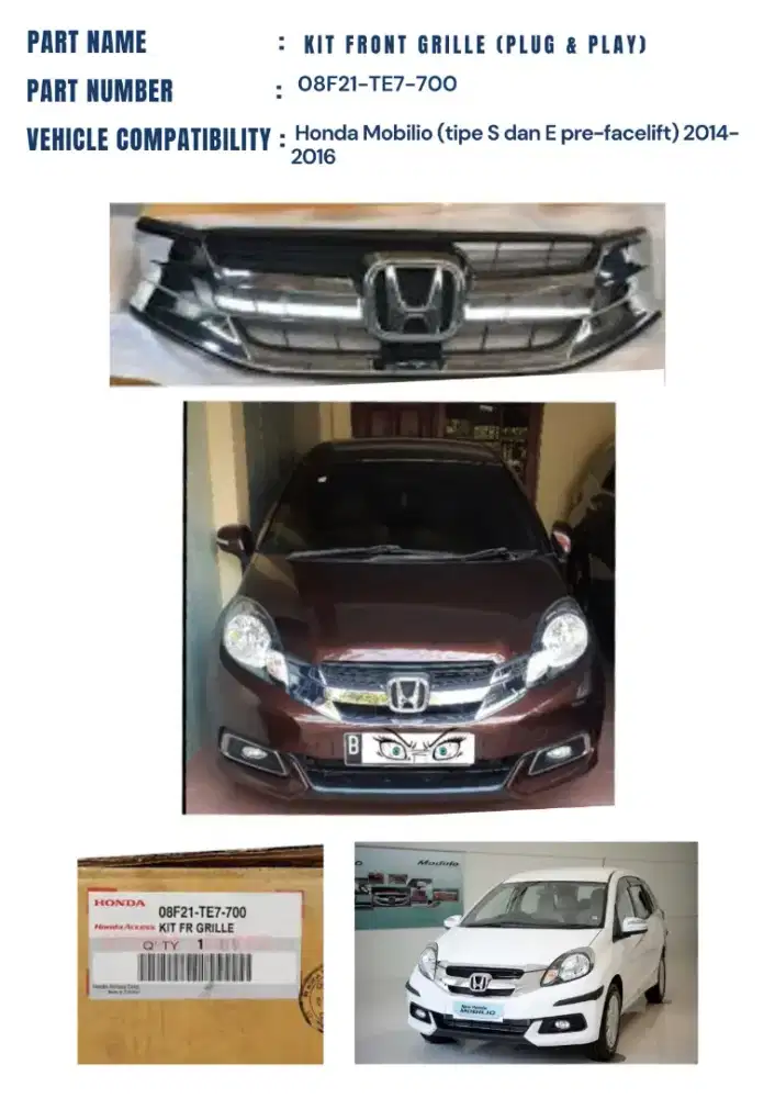 Cuci Gudang Grille Mobilio ORI OEM
