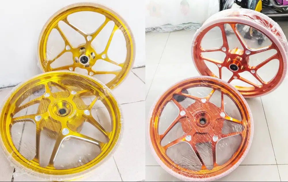 VELG ENKEI CNC RACING HONDA BEAT R14 KONDISI BARU,DUS MODEL BINTANG