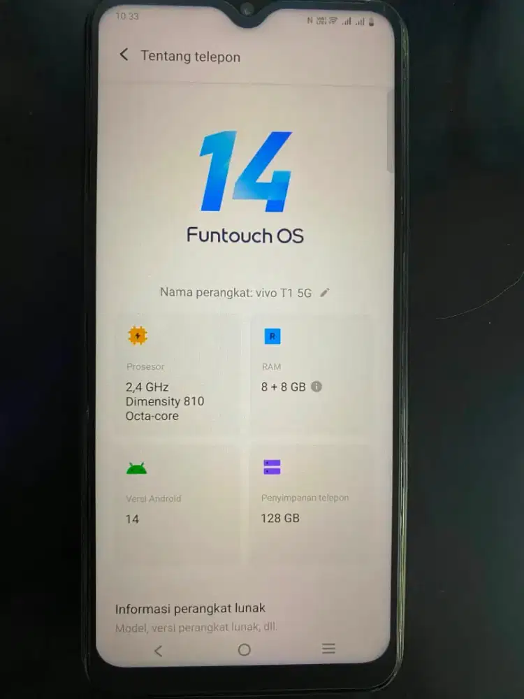 Vivo t1 5g 8/128