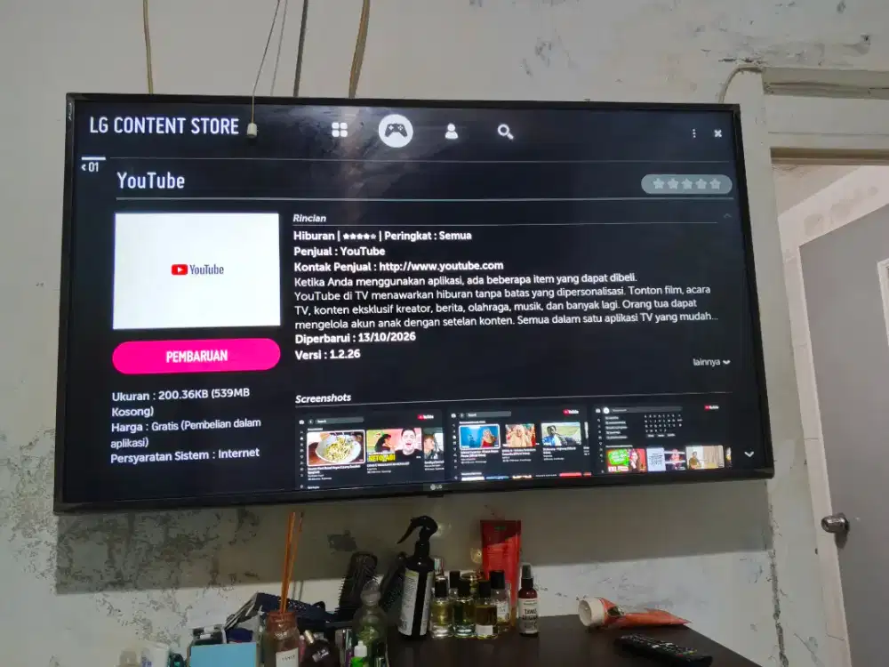 JUAL TV LG 65 INCH BEKAS MURAH