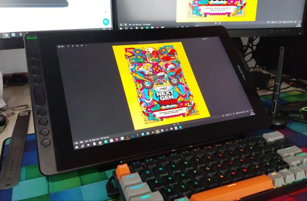 DIJUAL: Pen Tablet Display, HUION Kanvas 16 (RDS 160)