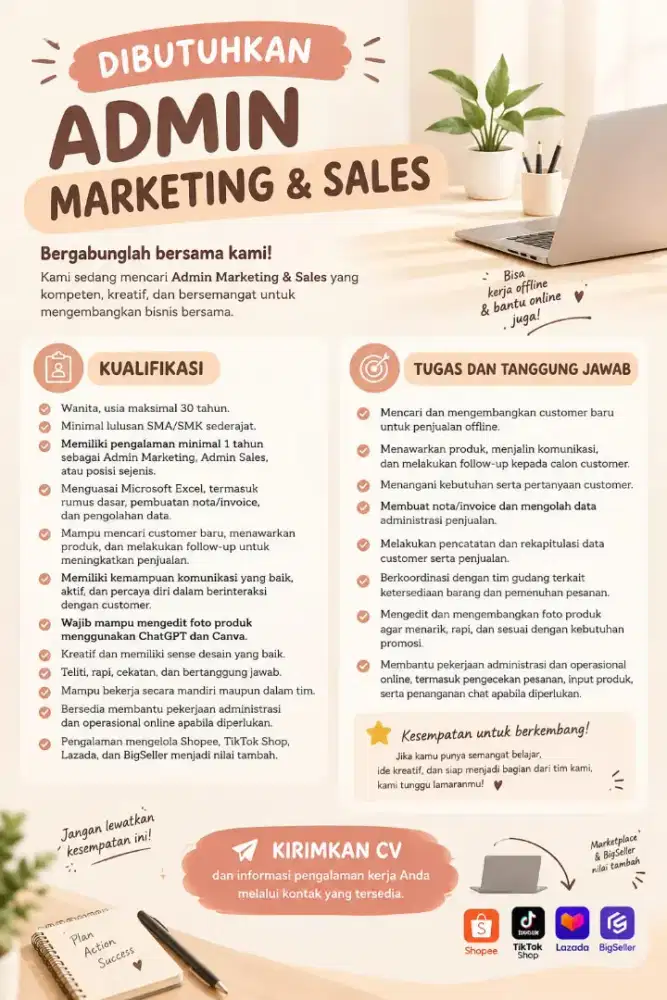ADMIN MARKETING SALES
