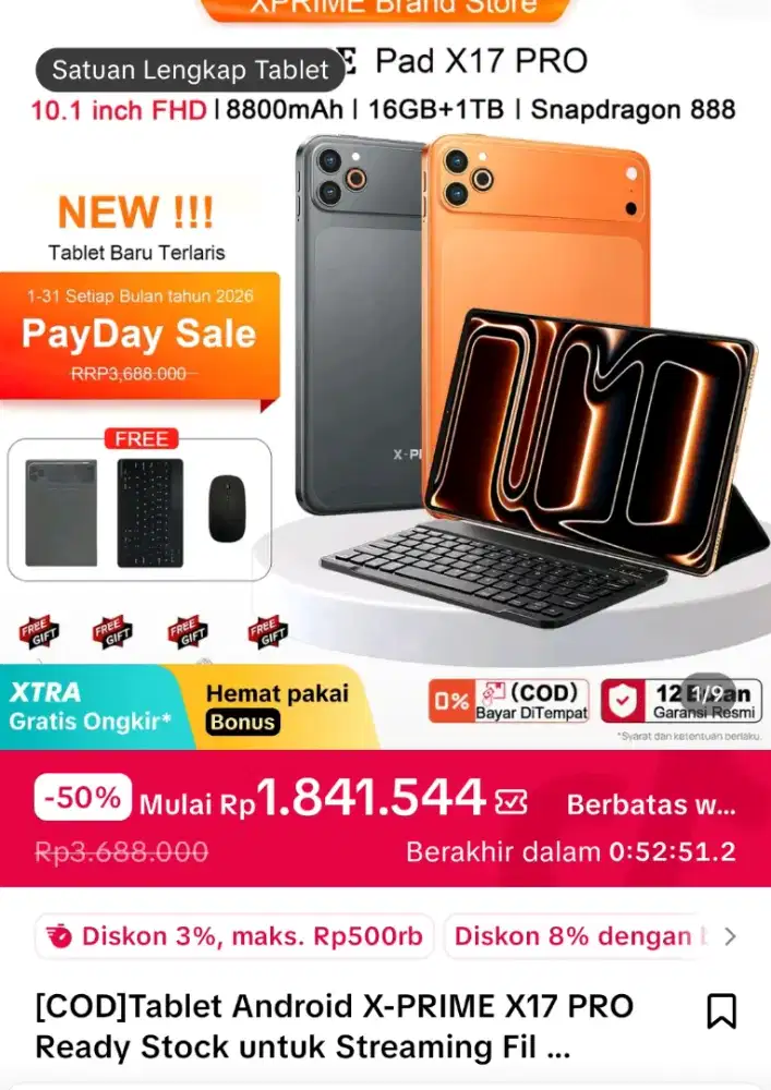 Tablet X-Prime 17 Pro