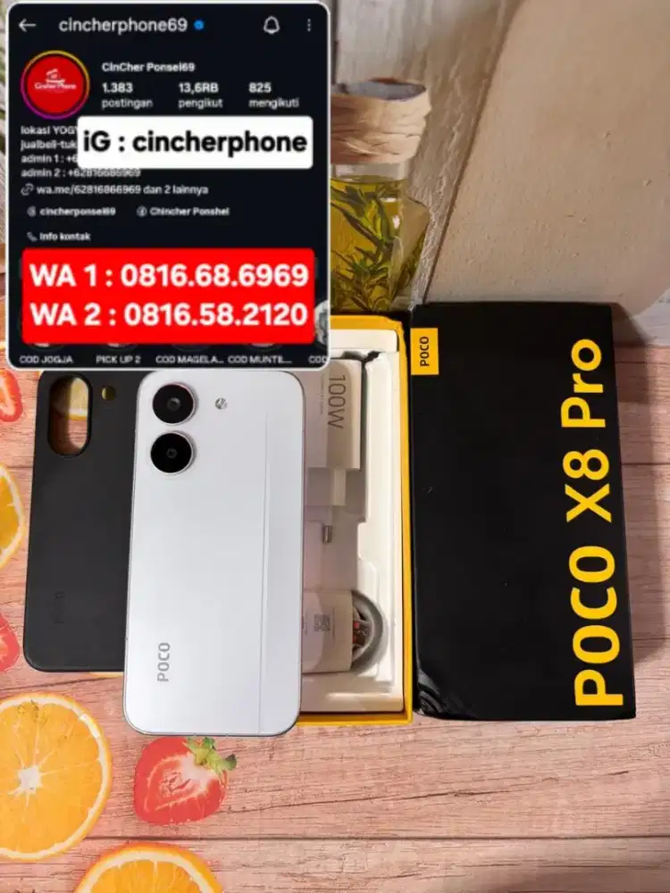 Jual HP likenew poco X8 pro 5g 512gb istimewa grns juli 27