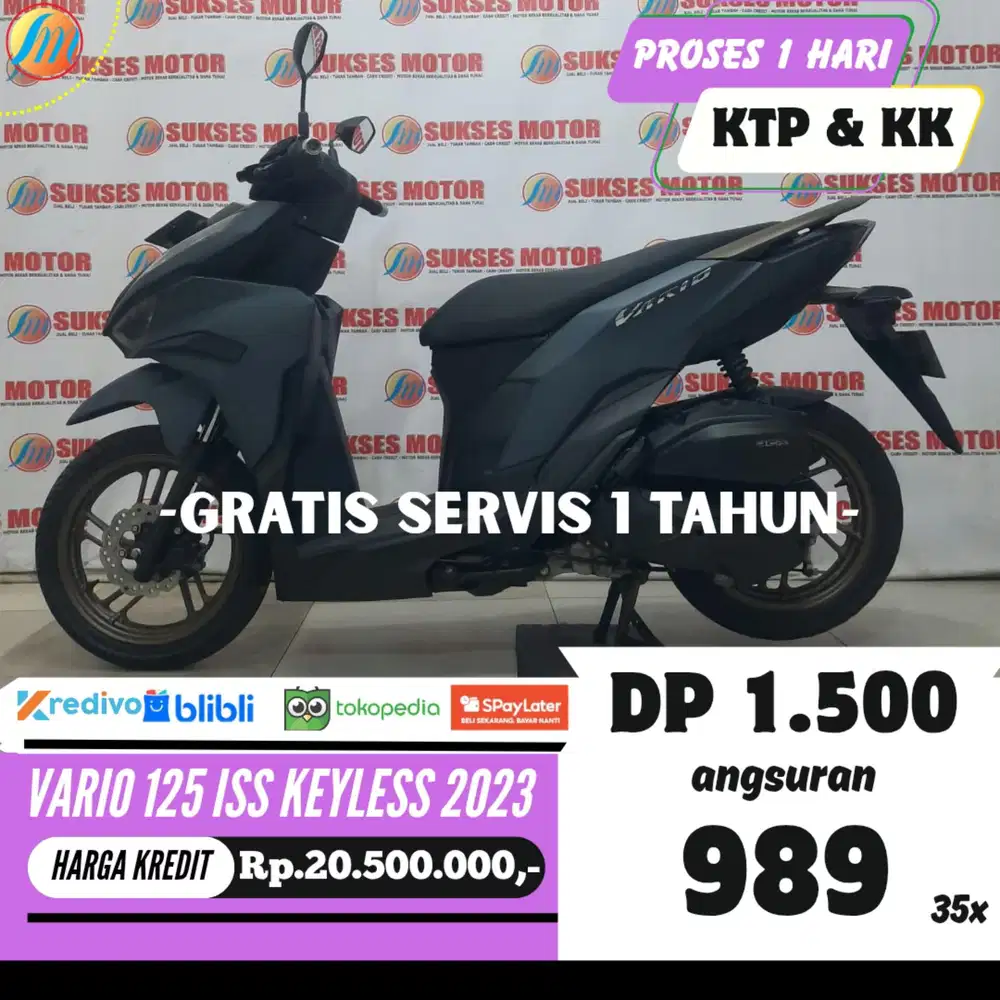 HONDA VARIO 125 ISS KEYLESS 2023 KREDIT MURAH ANGSURAN SANGAT RINGAN