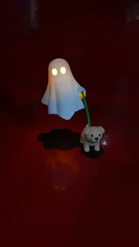 Lampu Tidur Hantu dan Anjing Little Ghost Candle Lamp Dekorasi Kamar