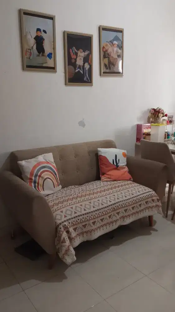 Sofa 2 seater + 1 stool